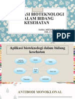 Aplikasi Bioteknologi Dalam Bidang Kesehatan (Miftahul Jannah)