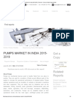 Pumps Market in India 2015-2019 - Technavio - Discover Market Opportunities PDF