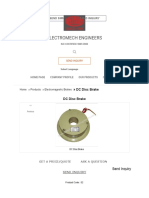 DC Disc Brake Details and Specs from ISO Certified Manufacturer