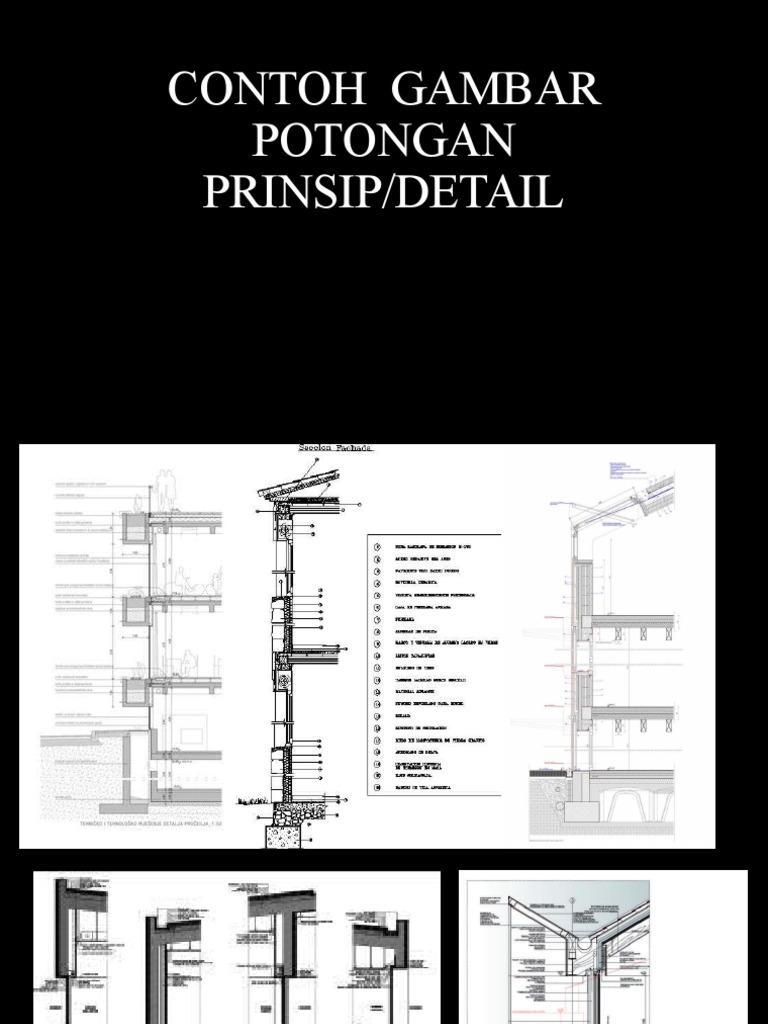 Contoh Gambar Potongan Prinsip
