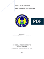 KKM (OBSERVASI) Perbaikan Panel Bodi OTOMOTIF