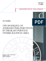 CFD Modeling of Auxiliary Fuel Injections in The Blast Furnace Tuyere Raceway Area