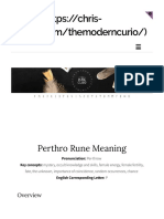 Perthro Rune Meaning The Modern Curio