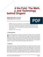 Beyond the Fold: The Math, History, and Tech of Origami