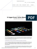 13 Apps Every Actor Should Use