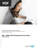 SAP - ABAP CDS Development User Guide: Client Version 3.6