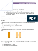 Worksheet 52 First Law of Thermodynamics