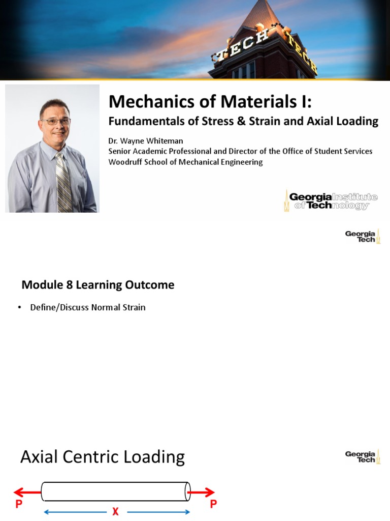 Axial Loading and Strain Fundamentals | PDF