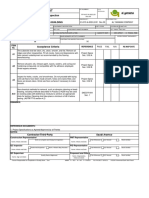 Linolium Sheet Pre-Inspection Checklist