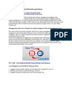 Cara Mudah Konversi PDF ke Word