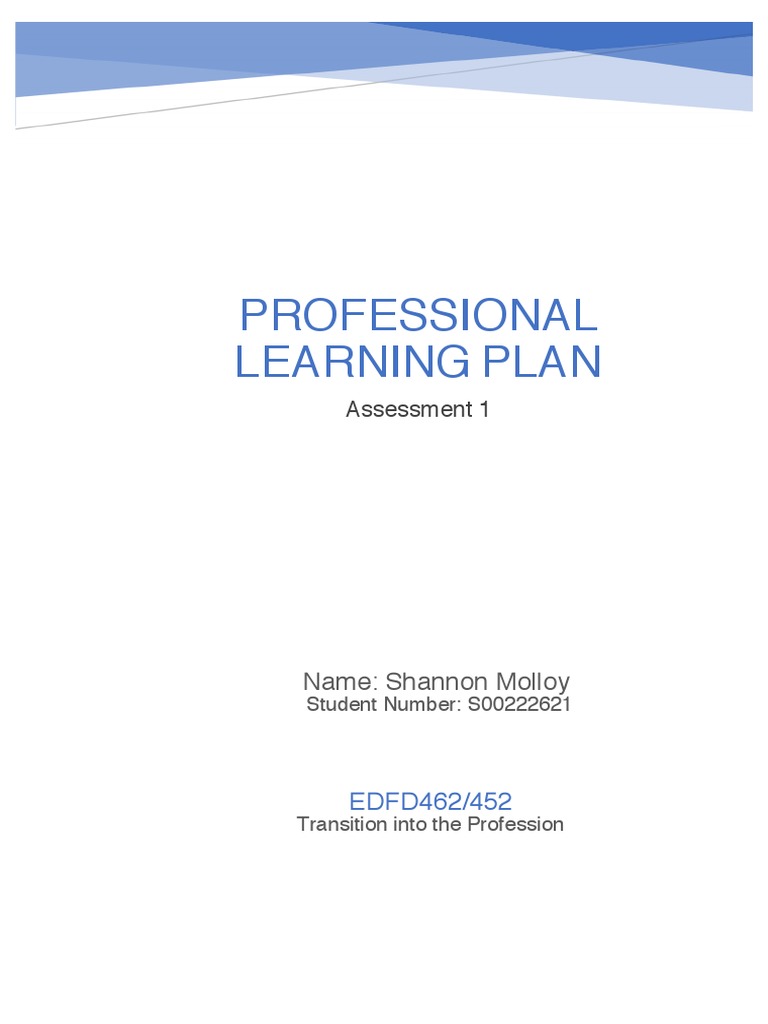 Professional Learning Plan for Teachers | PDF | Differentiated ...