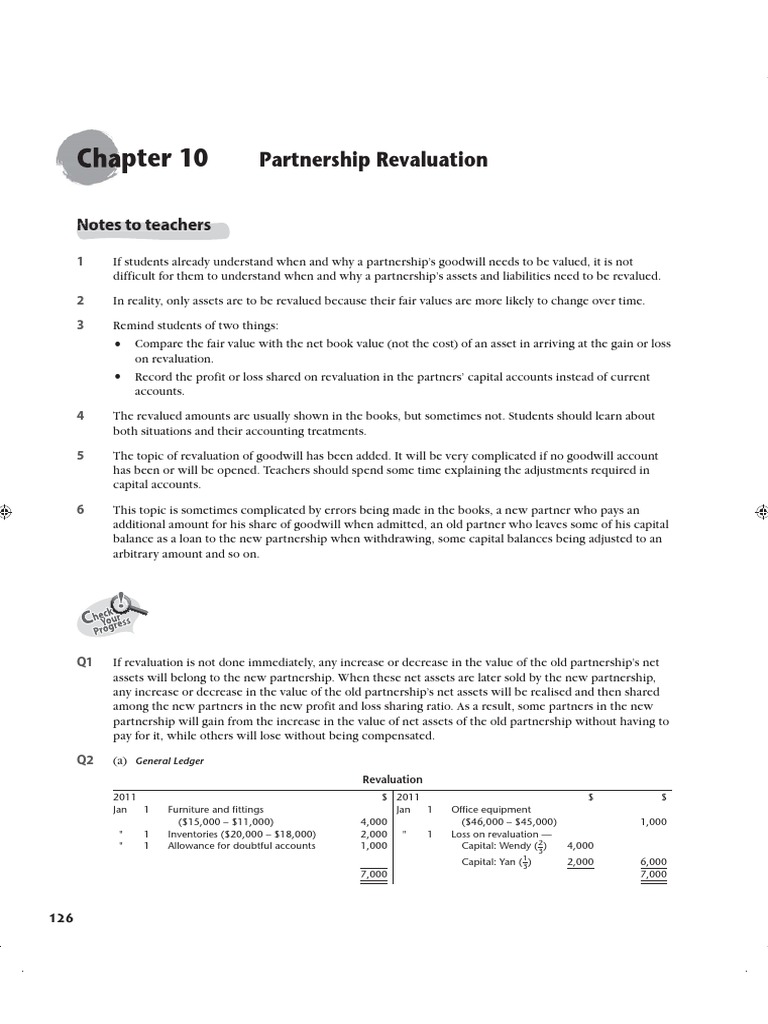 Partnership Asset Revaluation Guide | PDF | Goodwill (Accounting ...