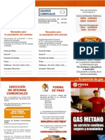 Folleto de Gas Metano