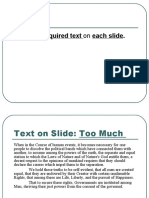 Minimize Required Text On Each Slide