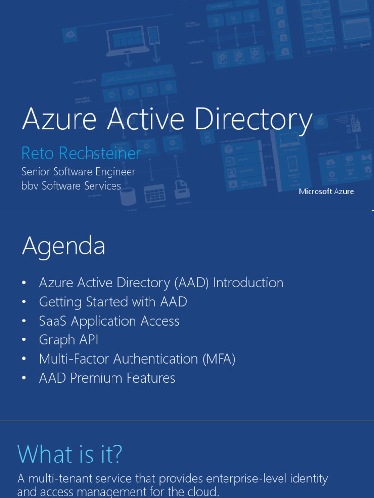 Introduction to Azure Active Directory | PDF | Active Directory ...