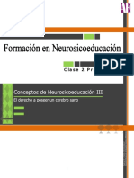 Conceptos de Neurosicoeducacion III - El Derecho a Poseer Un Cerebro Sano