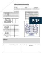 Fiche de Controle de Véhicule