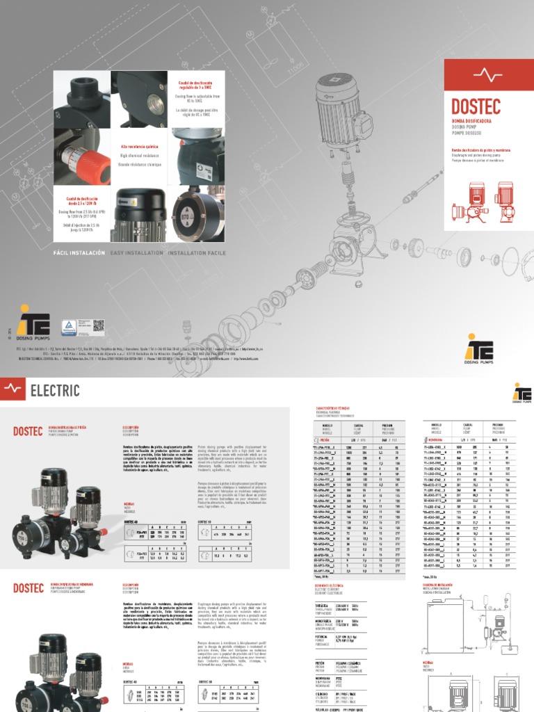 Bomba Dostec 40 Itc PDF | PDF | Ingeniería de Edificación | Ingeniería ...