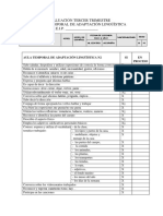 Informe de Evaluación Tercer Trimestre Nivel 2 Español - Atal