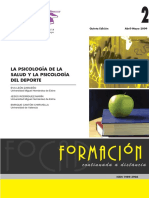 La Psicología de La Salud y La Psicología Del Deporte PDF