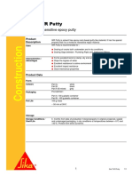 Sika WR Putty: Moisture Insensitive Epoxy Putty