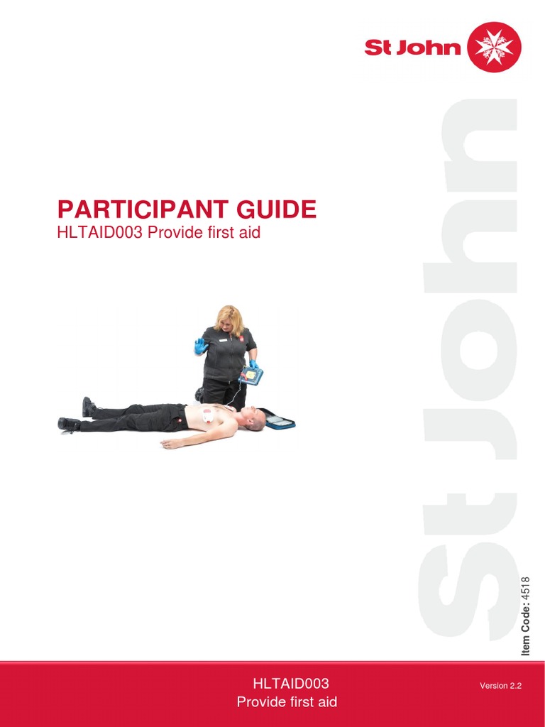 ST John First Aid Guide PDF First Aid Cardiopulmonary Resuscitation