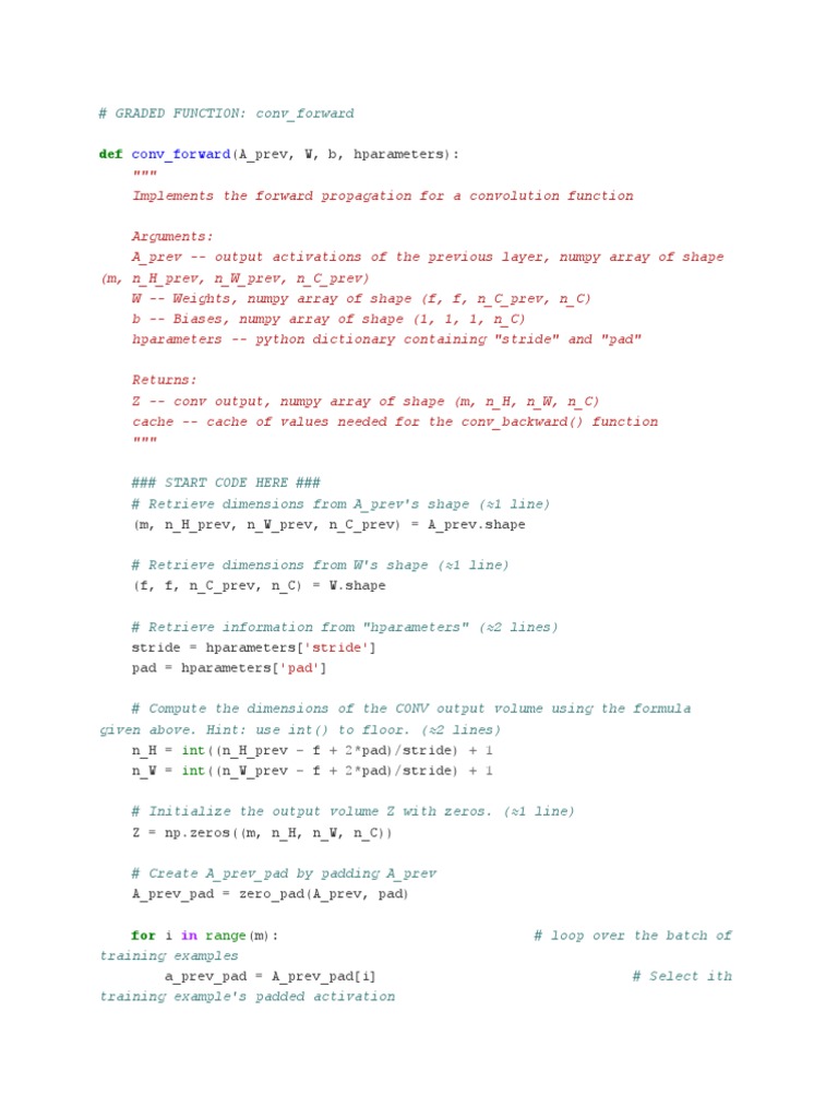 Conv - Forward: Int Int | PDF | Parameter (Computer Programming ...