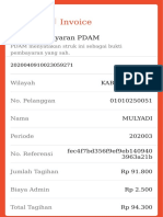 Invoice: Bukti Pembayaran PDAM