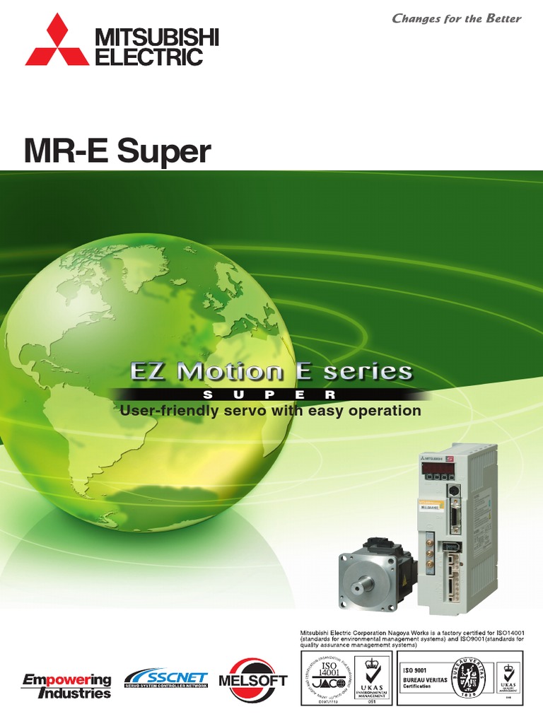 MR-E Super: User-Friendly Servo With Easy Operation | PDF