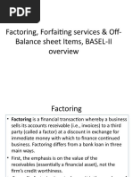 Factoring, Forfaiting Services & Off-Balance Sheet Items, BASEL-II