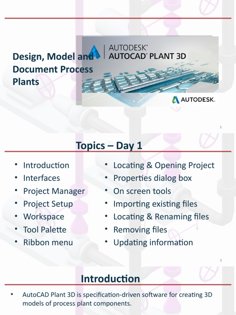 AutoCAD Plant 3D - I (3D) | PDF | 3 D Computer Graphics | Auto Cad