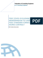 COVID 19 Guidance Memorandum by FIDIC