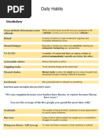 Daily Habits