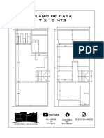 Plano de Casa 7 X 16 MTS