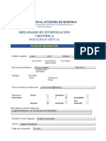 Ficha de Inscripción - Diplomado en Investigación