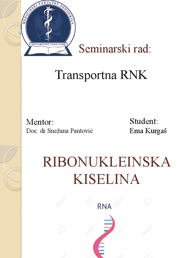 Transportna RNK | PDF