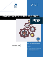 Trabajo de Investigacion de Operaciones - Tarea 13