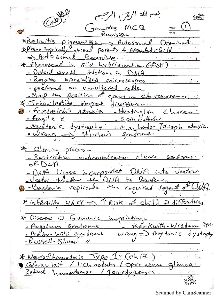 Genetics Notes | PDF