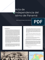 Acta de Independencia Del Istmo de Panamá