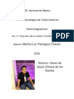 Act. 3.1 Resumen de La Unidad 3 Corriente Eléctrica