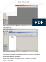 how to check job cards produced