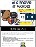 Active Sight Word Slides Pre Primer Dolch List Distance Learning