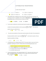 Guiding Questions During Your Reading New Topic: Binomial Distribution Multiple Choice QS: 1 A. B. C. D
