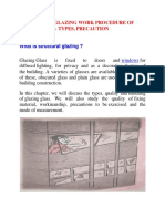Structural Glazing Work Procedure of Glass Fixing - Types, Precaution