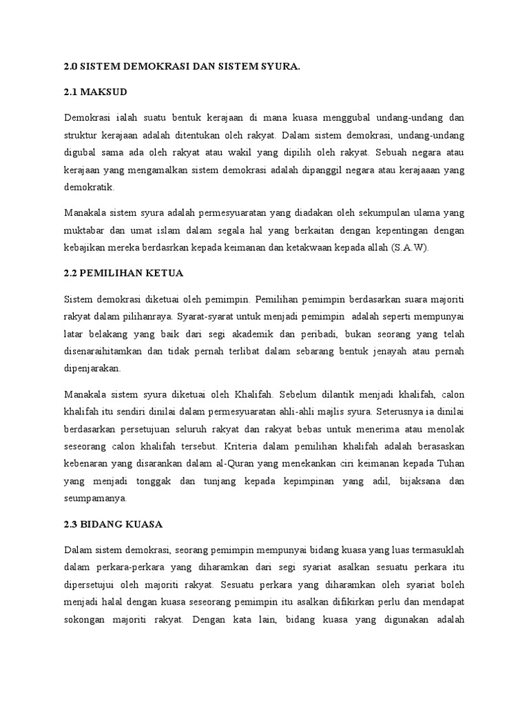 Demokrasi Syura Pdf
