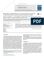 Morphology and photoluminescence of nanostructured oxides grown