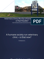 Veterinary Clinics Run by A Humane Society:: Is That Possible?
