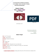 Didactic Project Topic: The 7 Form: "Holiday Table"