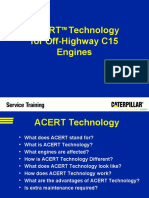 Acert Technology For Off-Highway C15 Engines: Caterpillar Confidential