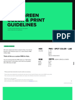 Hulu Green Color Print Guidelines